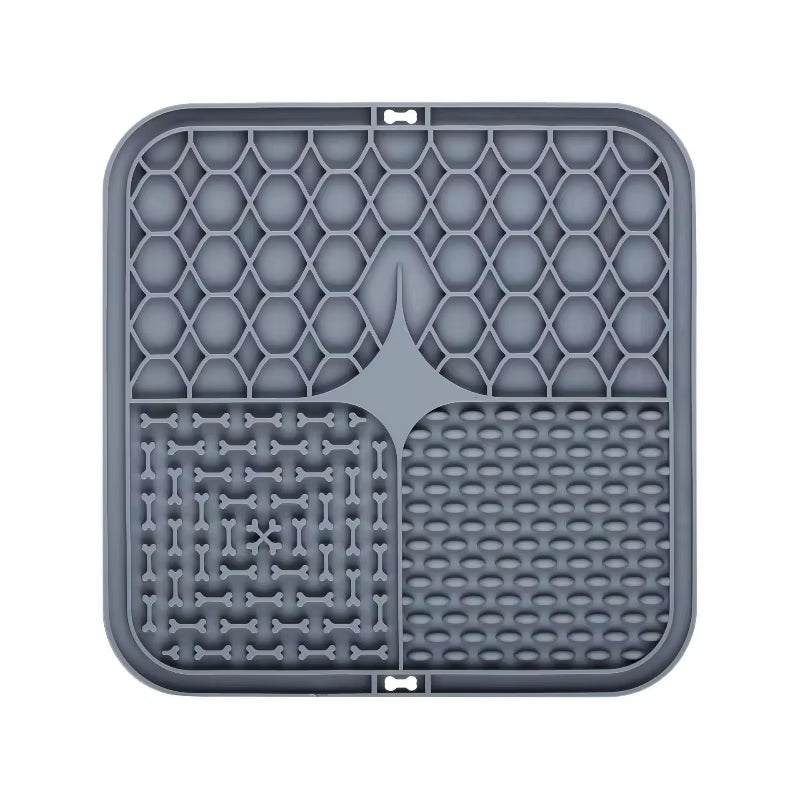Pet Lick Silicone Mat Dogs Pet Slow Food Plate for Dog Bathing Distraction Silicone Dog Sucker Food Training Dog Feeder Supplies